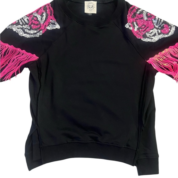 Western style fringe and sequins! Beautiful top by Fantastic Fawn  Boutique. - Picture 9 of 10